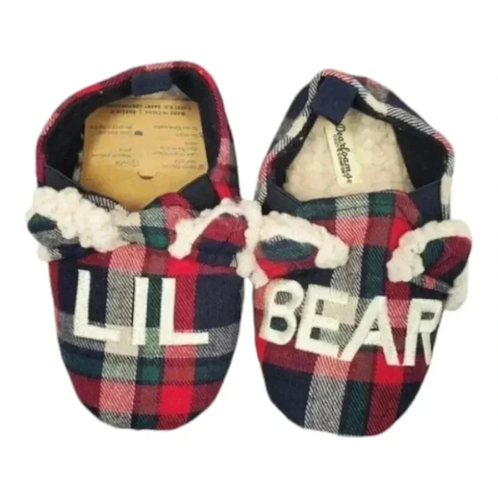 LIL BEAR 11/12 Dearfoams LiL Bear Memory Foam Slippers